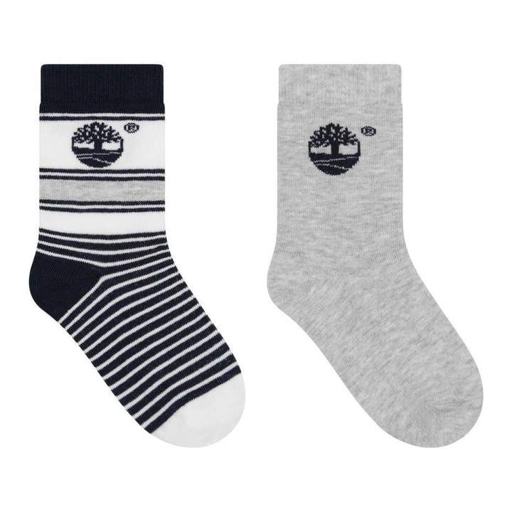 TimberlandBoys Navy & Grey Socks Set (2 Pairs)