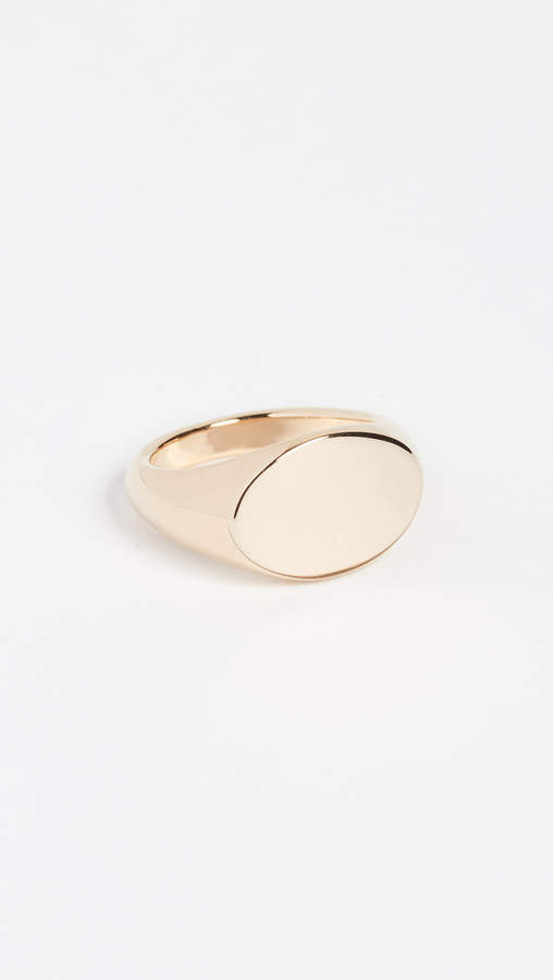Cloverpost Flat Signet Ring