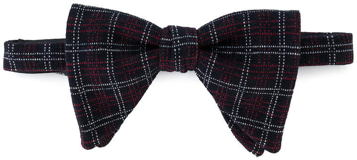 checked bow tie