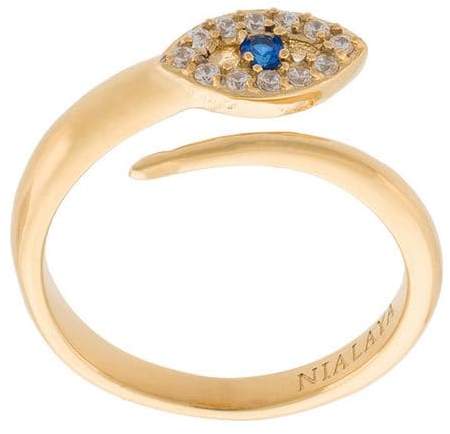 Nialaya Jewelry Twisted Evil Eye Ring
