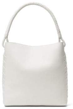Michael Kors Loren Leather Shoulder Bag - OPTIC WHITE - STYLE