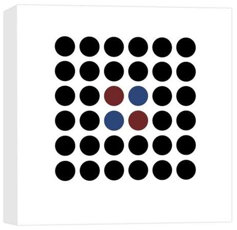 Dots Connection III Decorative Canvas Wall Art 16