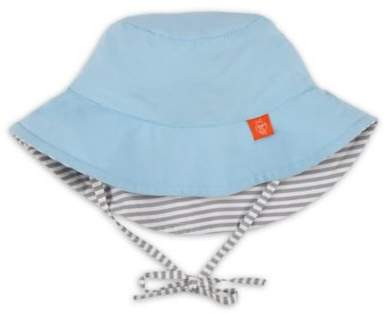 LassigTM Reversible Sun Protection Stripe Bucket Hat in Blue/Grey