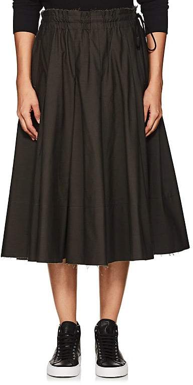 Regulation Yohji Yamamoto Women's Pleated Cotton Canvas Skirt