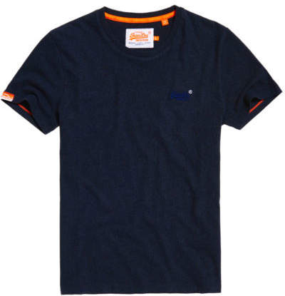 Neues Herren Orange Label Vintage T-Shirt mit Stickerei Deep Indigo Ja