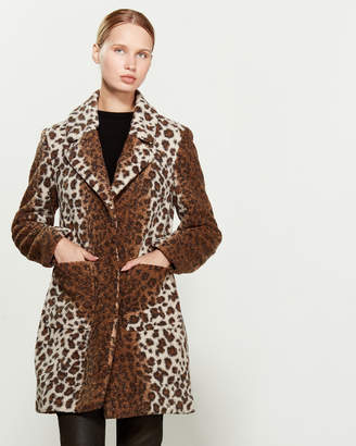 french connection leopard coat