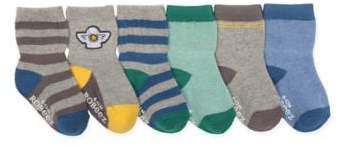 6-Pack Super Cool Socks in Grey