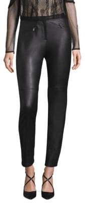 BCBGMAXAZRIA Knit Faux Leather Leggings BCBGMAXAZRIA Knit Faux Leather Leggings