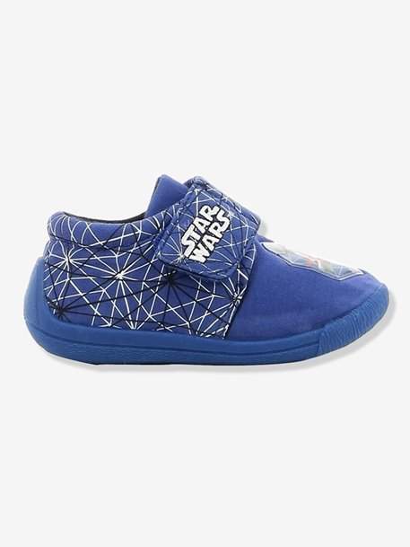 Boys' Star Wars® Shoes with Flashing LED Lights - blue medium solid with design