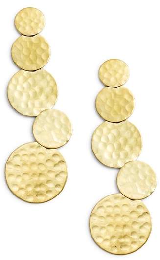 AREA STARS Taylor Hammered Statement Earrings