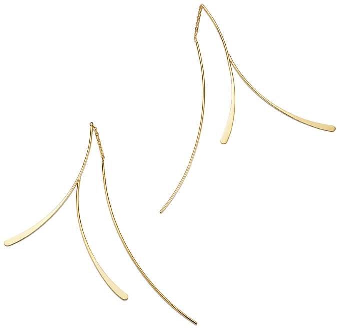 Moon & Meadow Branch Threader Earrings in 14K Yellow Gold - 100% Exclusive