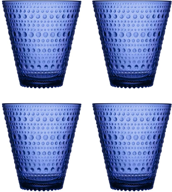 Kastehelmi Trinkglas 30 cl, ultramarin blau (4er-Set)