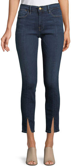 Le High Split-Front Skinny Jeans