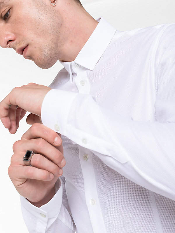 Hemd aus Baumwollpopelin mit Stretch