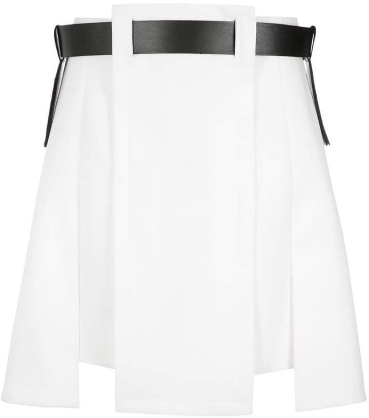 Gloria Coelho asymmetric belted skirt