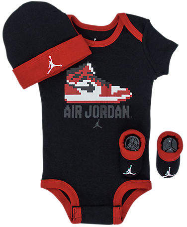 Boys' Infant Air Jordan Game Changer 3-Piece Set, Black