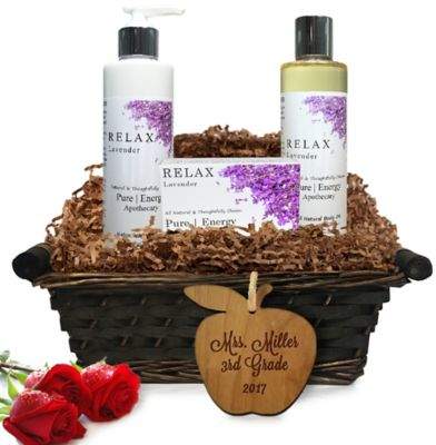 Pure Energy Apothecary Daily Delight Lavender Teacher Gift Basket