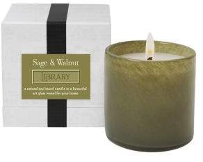 House and Home Sage and Walnut Scented Candle