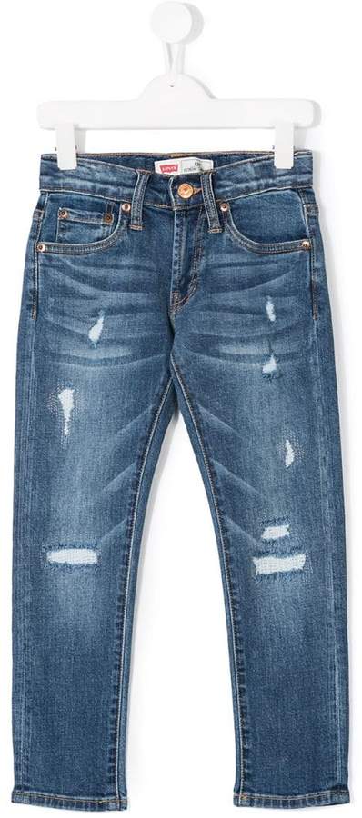 Kids ripped slim jeans