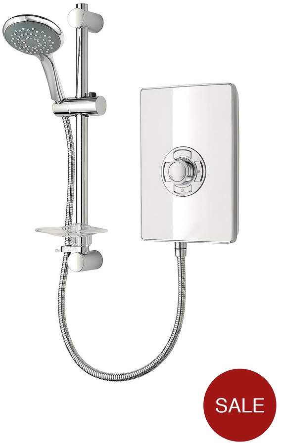 White Gloss Electric Shower - White