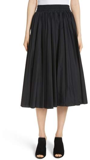 Pleated Midi Skirt
