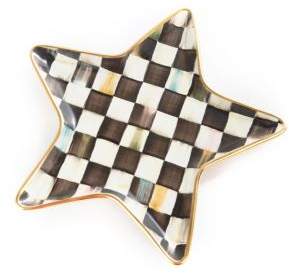 MacKenzie-Childs Handcrafted Courtly Check Star Plate