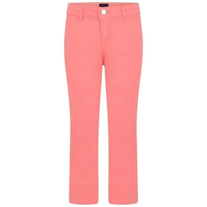 Frankie MorelloBoys Salmon Pink Cotton Trousers