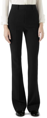 Gucci Stretch Cady Skinny Flare Pants