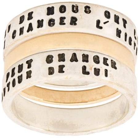 Thoraval 18kt Gold-und Silberring