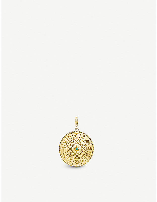Star Sign 18ct yellow-gold coin charm