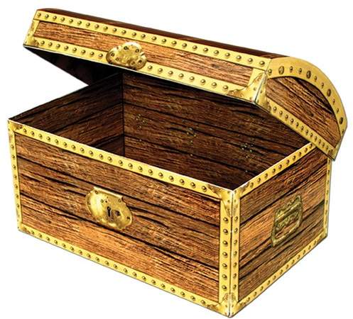 The Beistle Company Treasure Chest Decorative Box