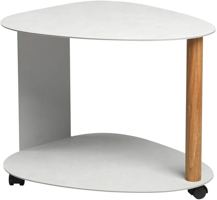 LIND DNA LindDNA - Curve Beistelltisch 38 H , metallic