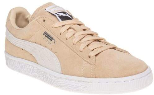 New Boys Yellow Suede Classic Trainers Retro Lace Up