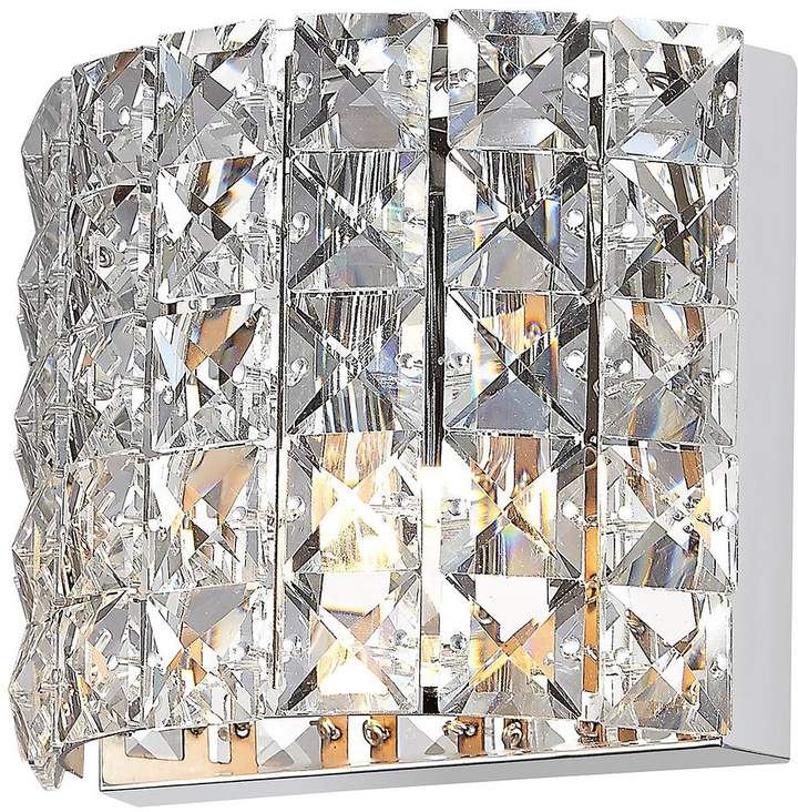 Moy Chrome And Glass Wall Light Fitting