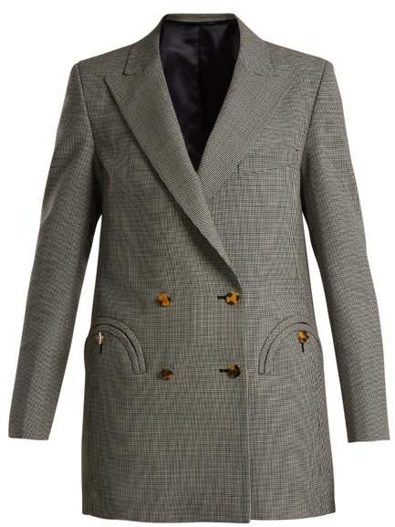 BLAZÉ MILANO Kentra houndstooth double-breasted wool jacket