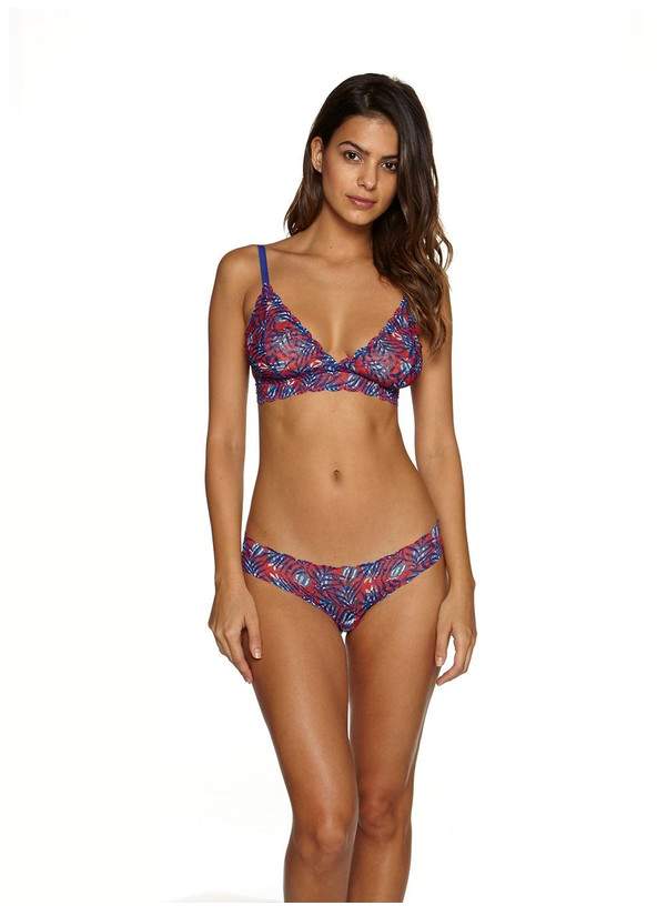 | Sweet Treats Printed Bralette | Size L | Purple
