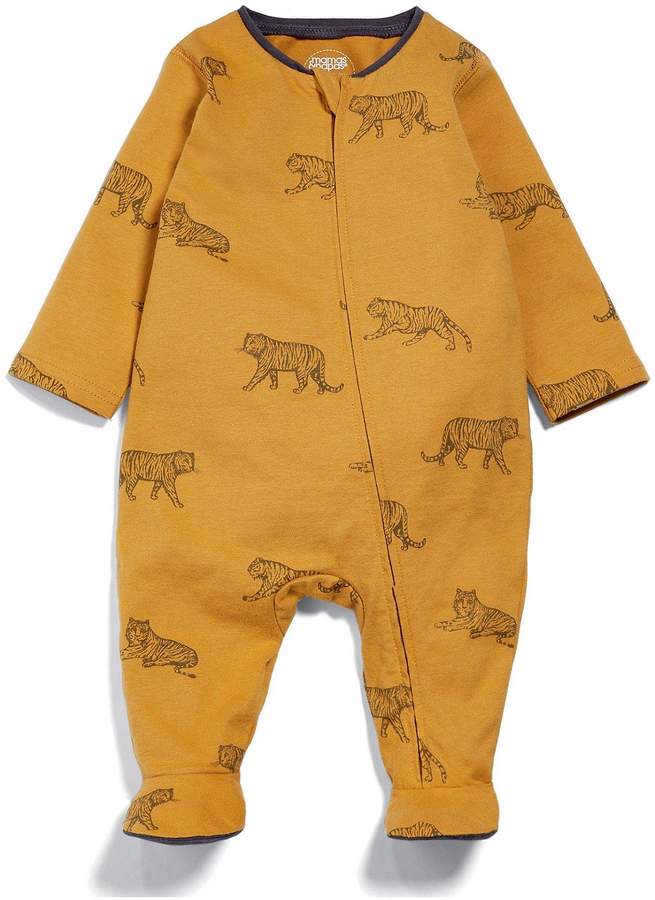 Baby Boys Tiger Zip All In One