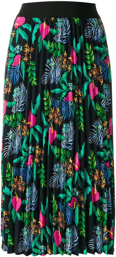 Essentiel Antwerp Faltenrock mit Blumen-Print