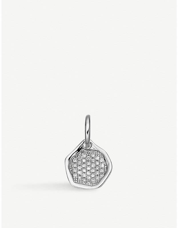 Riva sterling silver and diamond mini pendant