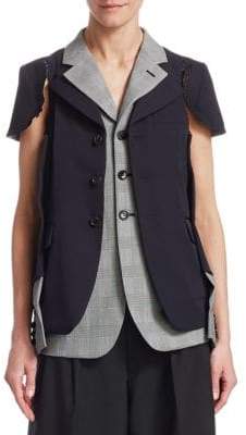 Wool Cap-Sleeve Vest