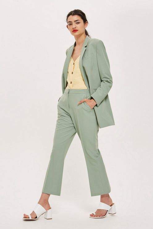 Cropped suit trousers