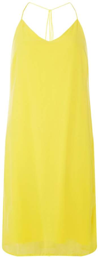 **Vero Moda Yellow Midi Slip Dress