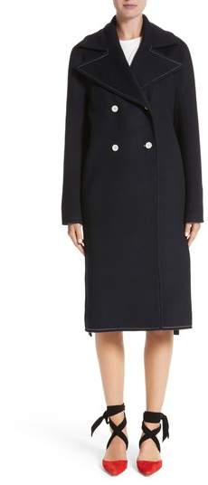 REJINA PYO Double Breasted Wool Blend Coat