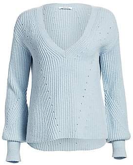 Derek Lam 10 Crosby Women's Shimmer Merino Wool Cashmere Sweater Derek Lam 10 Crosby Women's Shimmer Merino Wool Cashmere Sweater