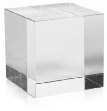 Zodax Jacy Glass Cube Decoration