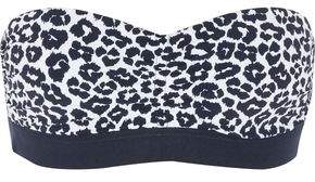 Leopard-Print Bandeau Bikini Top