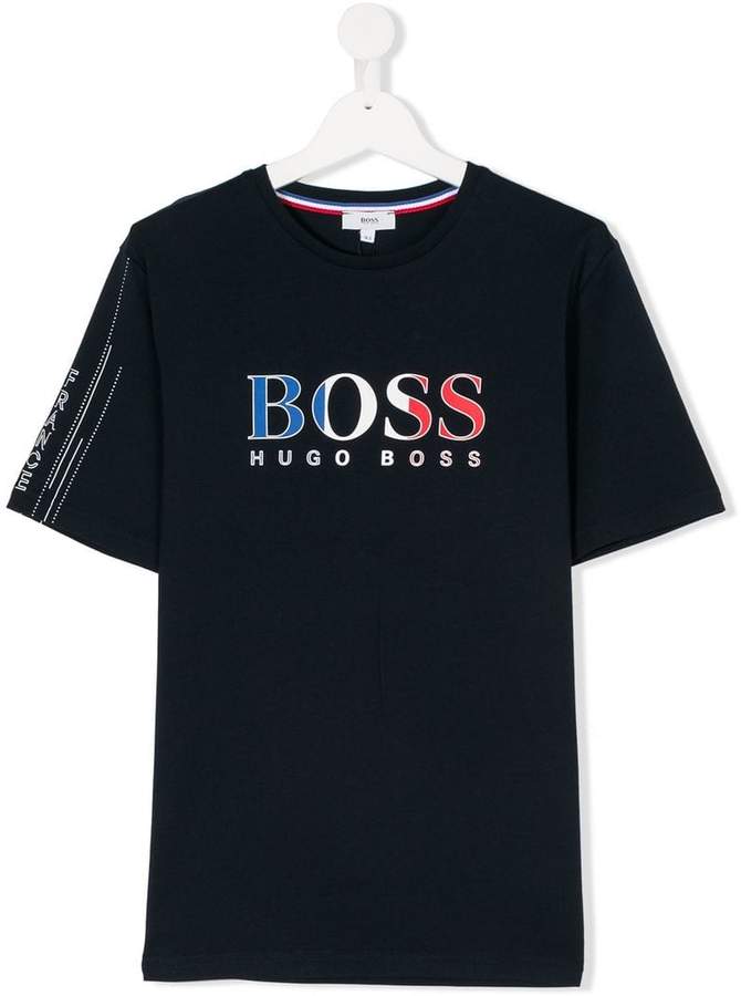 Boss Kids TEEN logo print T-shirt