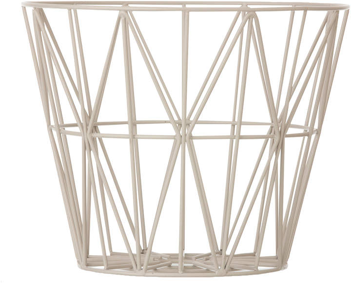 ferm living - Wire Basket Medium, Grau