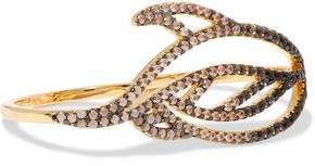 Lustrous Gold-Tone Crystal Ring