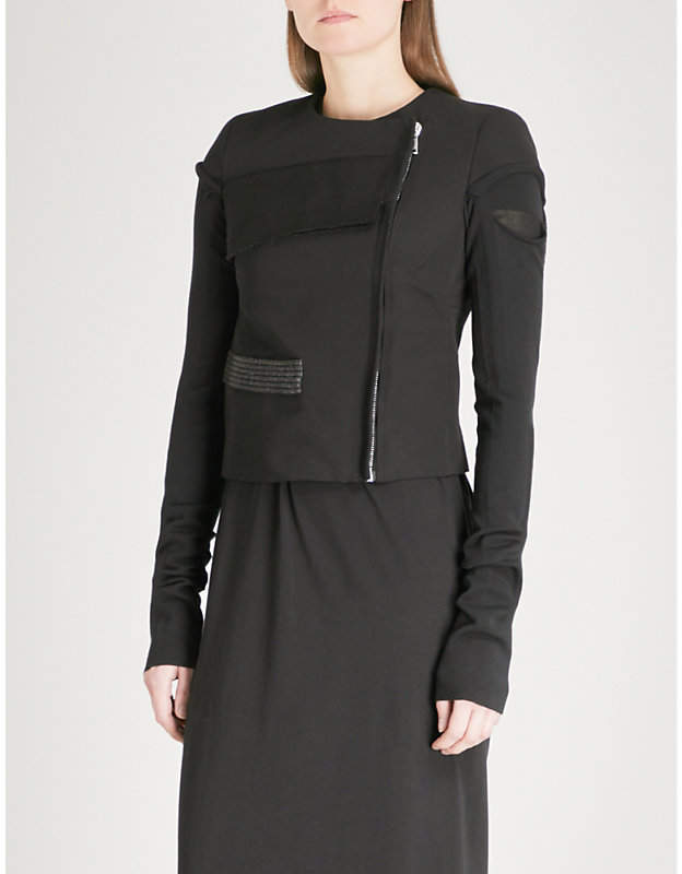 Textured-detail woven jacket